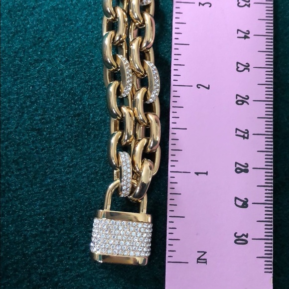 Michael Kors Chain link & pave stones necklace 18” - Picture 5 of 6